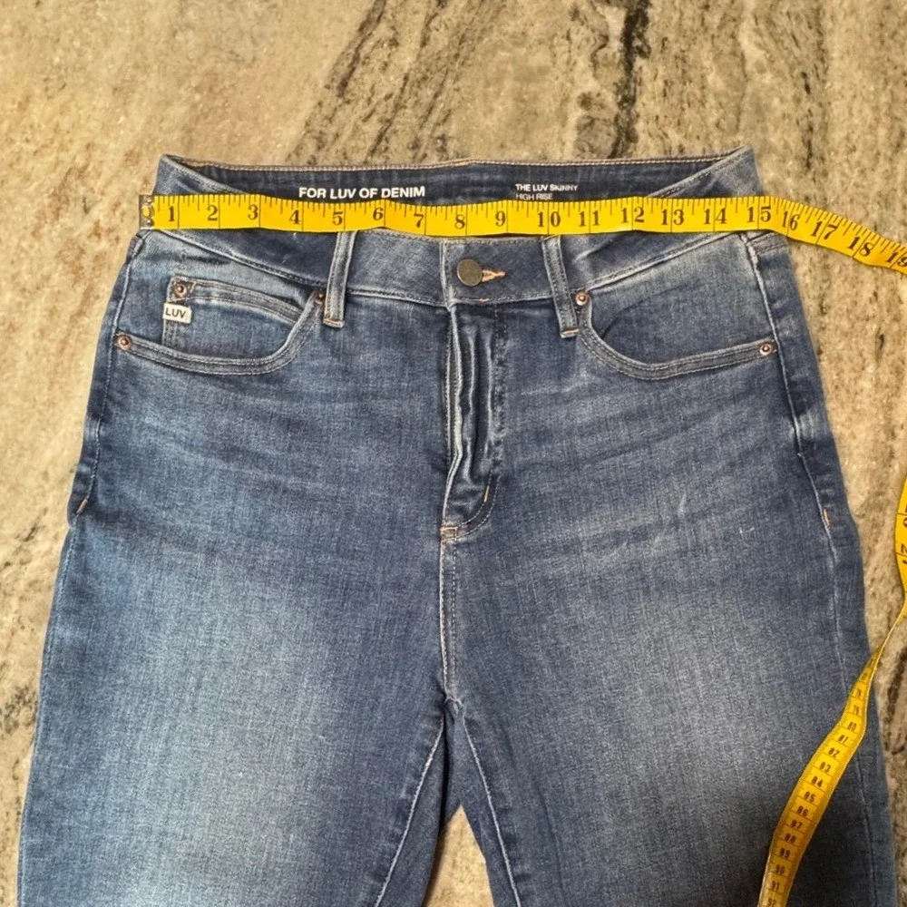 For Luv of Denim Jeans Womens 6‎ High Rise Skinny Blue Medium Wash Old Money 999